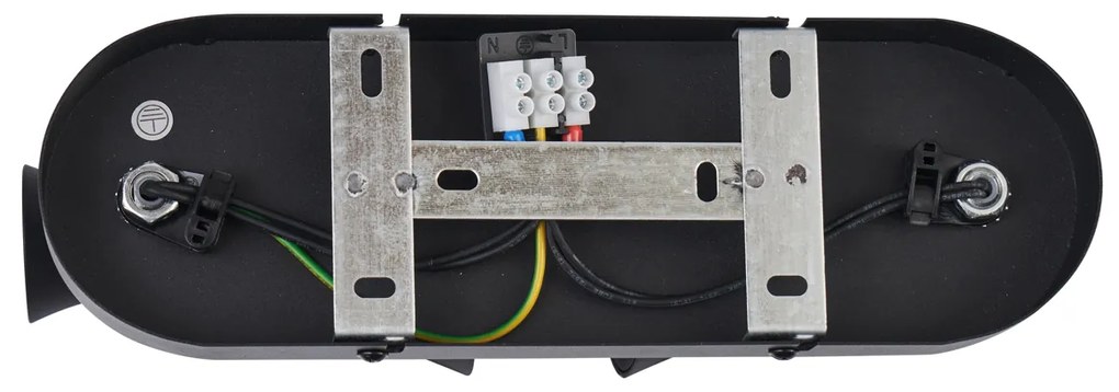 Moderne plafondspot zwart 2-lichts draai- en kantelbaar - Triangle