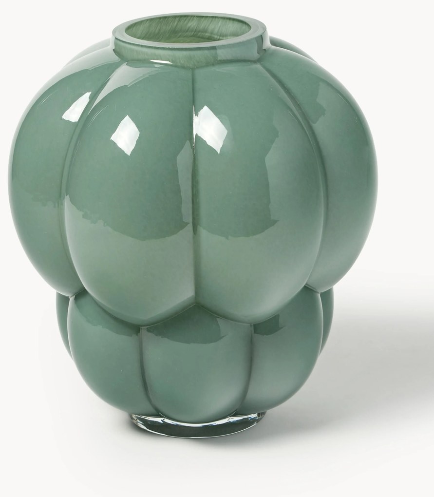 Mondgeblazen glazen vaas Uva, H 28 cm