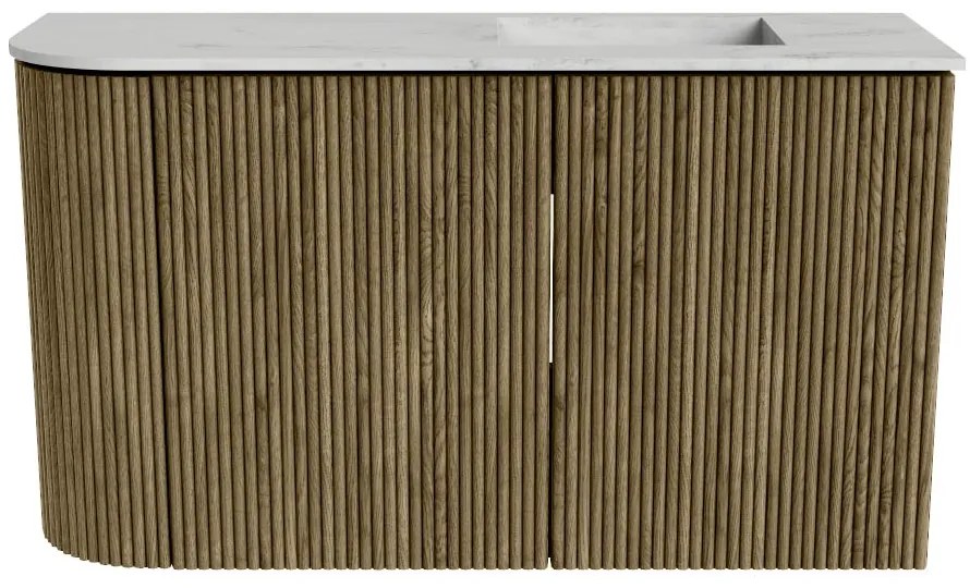 Mondiaz Joya DLux 70cm toiletmeubel ronding links dusk met wastafel faye rechts 1 kraangat opalo