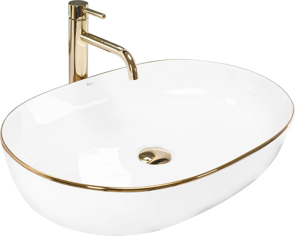 Opzetwastafel Rea CLEO 61 Gold Edge