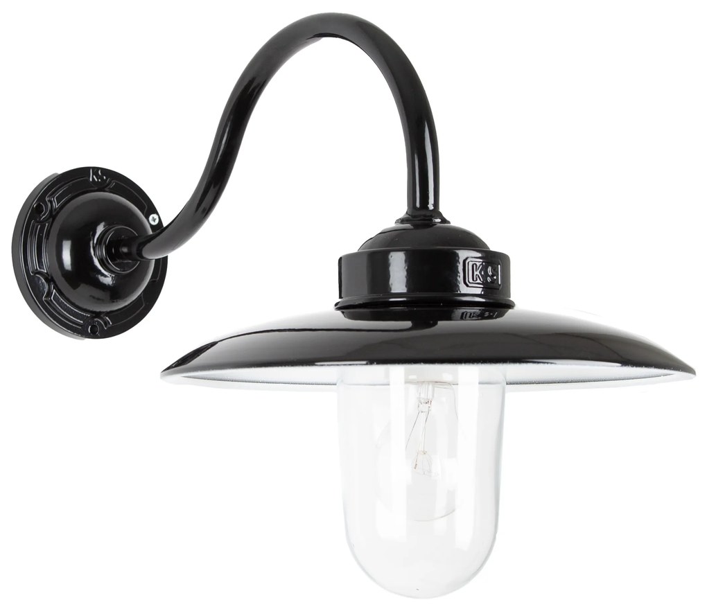 Stallamp Solingen Zwart met Dag/Nacht Sensor LED Lamp