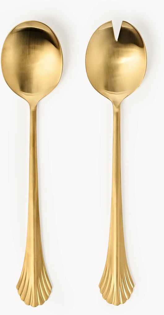 Saladebestek Ondine van geborsteld roestvrij staal