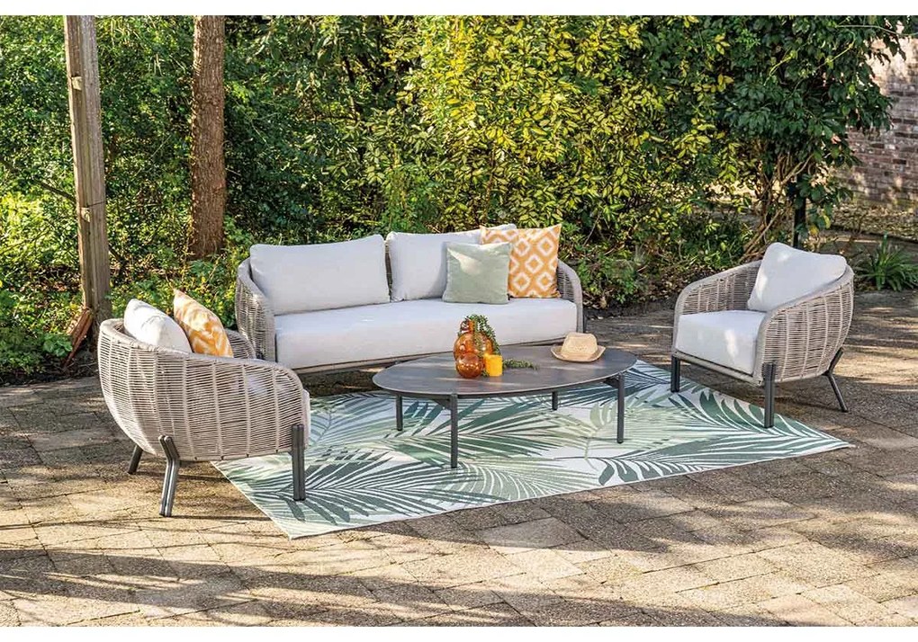 Garden Impressions Padula loungeset 4-delig - taupe
