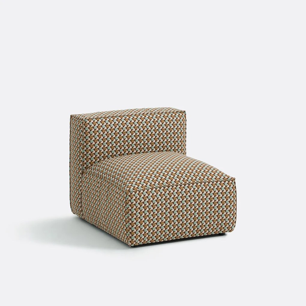 Fauteuil voor modulaire sofa, in Origami jacquard, Seven