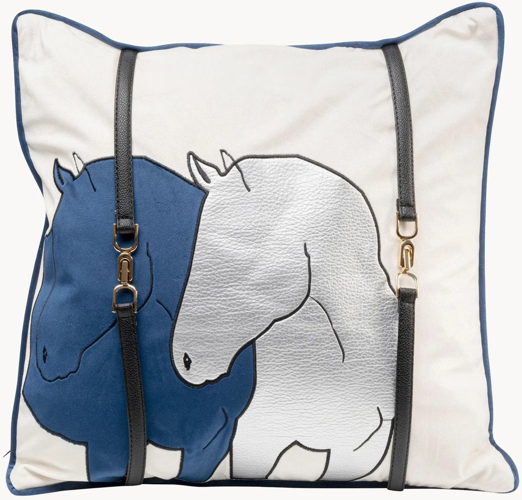 Fluwelen kussen Horse Date