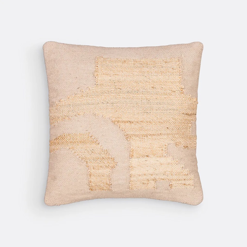 Kussenhoes 50 x 50 cm jute/wol, Arabica