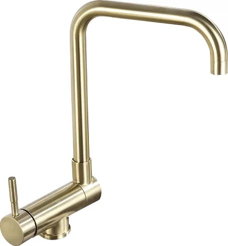 Mexen Madox keukenmengkraan voor onder het raam, goud geborsteld - 672000-50