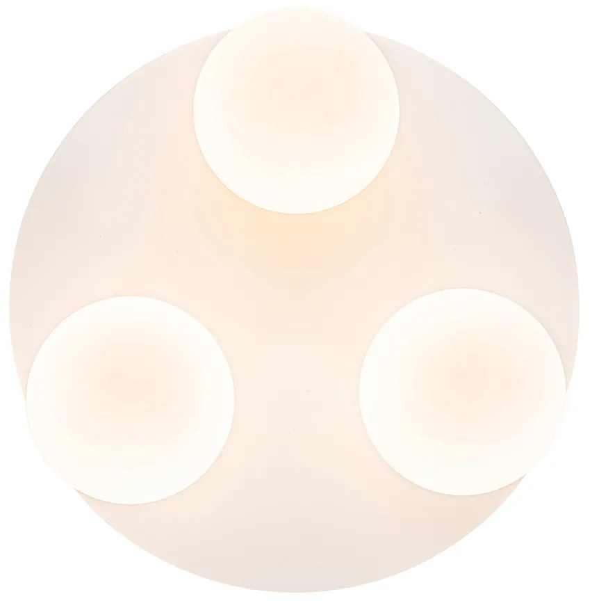 Moderne badkamer plafondlamp wit 3-lichts - Cederic