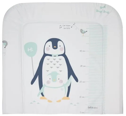 Bébé-jou Lou-lou Aankleedkussen 72x77cm Pinguin mint groen 6802117