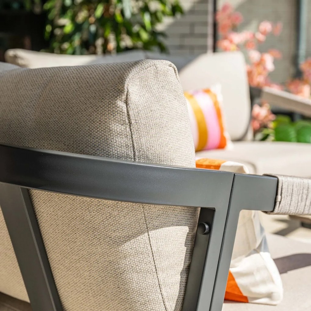 Garden Impressions Milou loungeset 4-delig - donker grijs