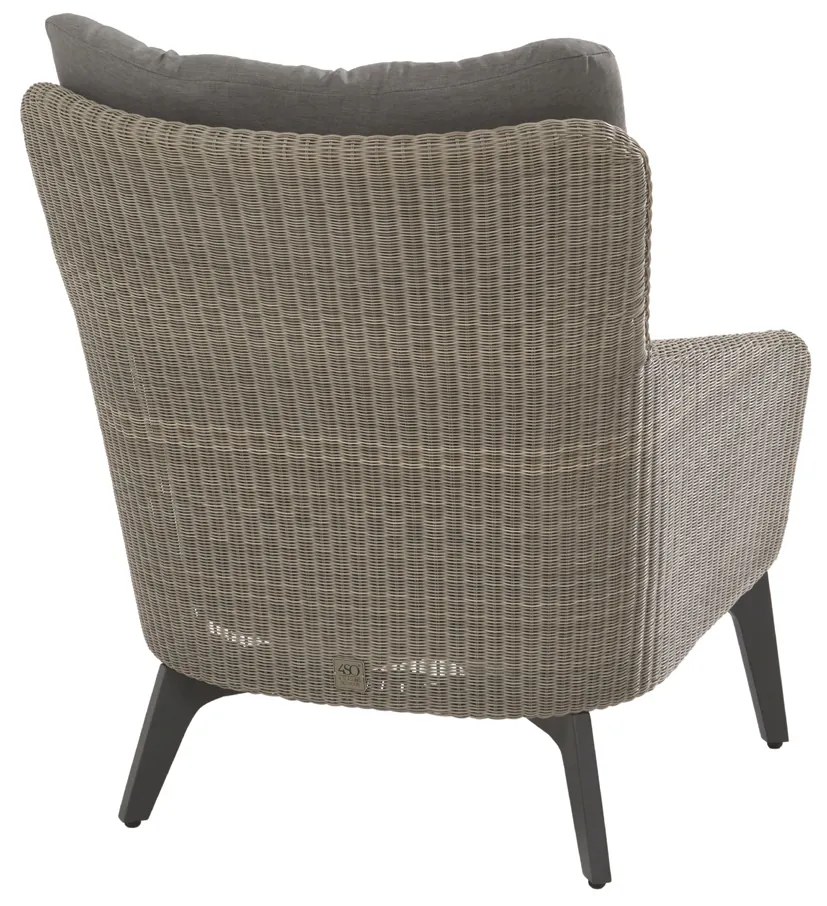 4 Seasons Outdoor Luxor loungeset met Donut  Loungeset    antraciet weerbestendig