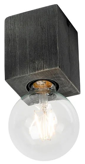 Landelijke opbouwspot zwart hout - Bloc