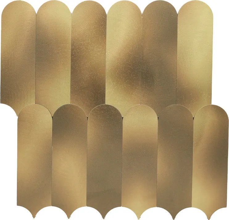 Zelfklevende Mozaïektegels Metaal | Arch Goud | 28,8×29,8 cm | Keuken, Bad & WC