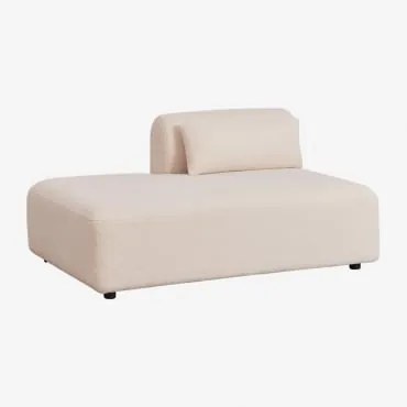 Linker Divan Voor Modulaire Bank Fogler Chenille Crème Beige - Sklum