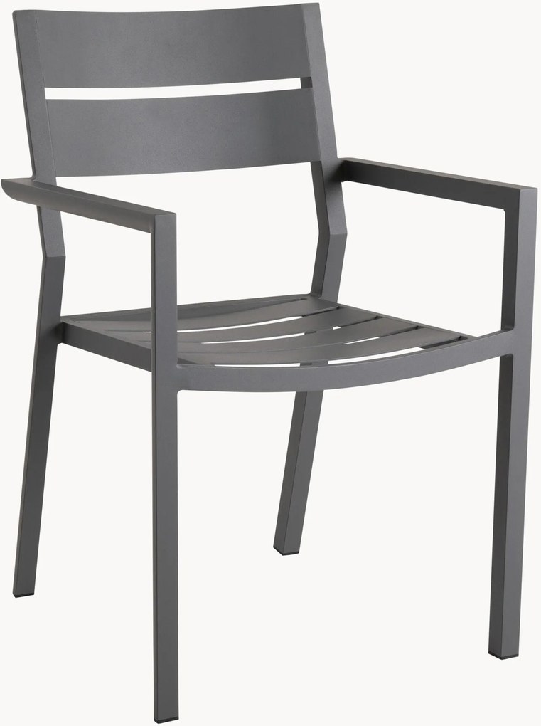 Tuin eetkamerstoelen Delia met armleuningen, 2-delig