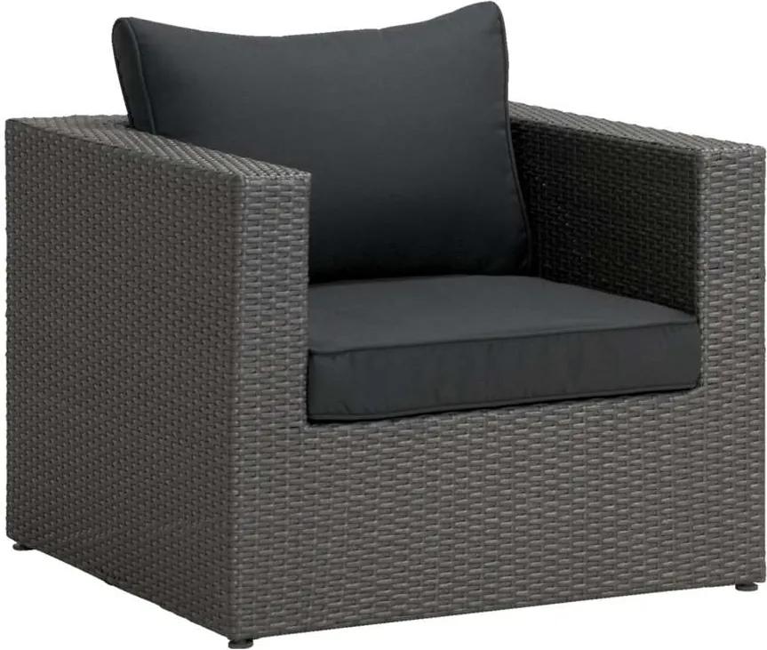 Le Sud fauteuil Lecce - grijs - 84x84x64 cm - Leen Bakker