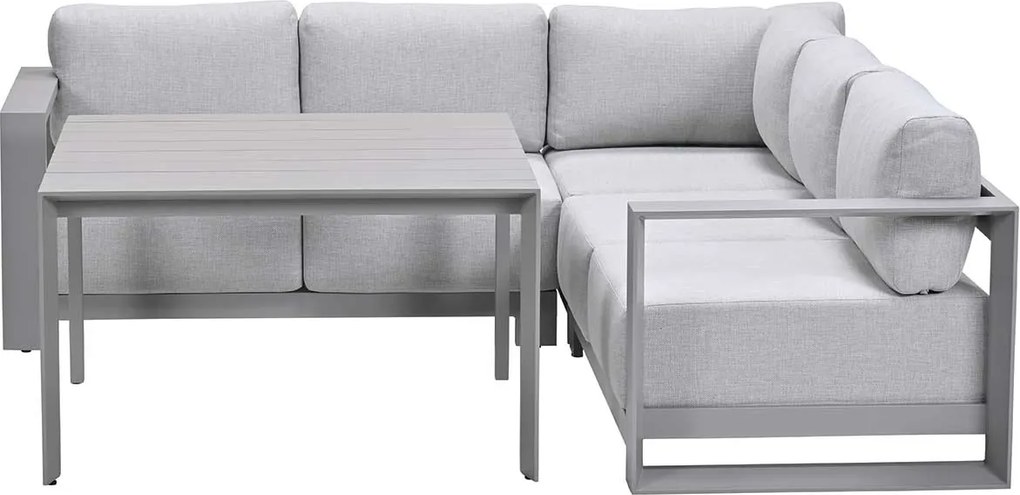 Garden Impressions Malakka lounge dining set 4-delig - taupe - valley sand