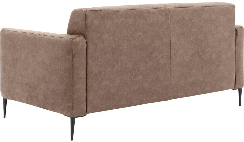 Goossens Key West bruin, micro leer, 2,5-zits, modern design