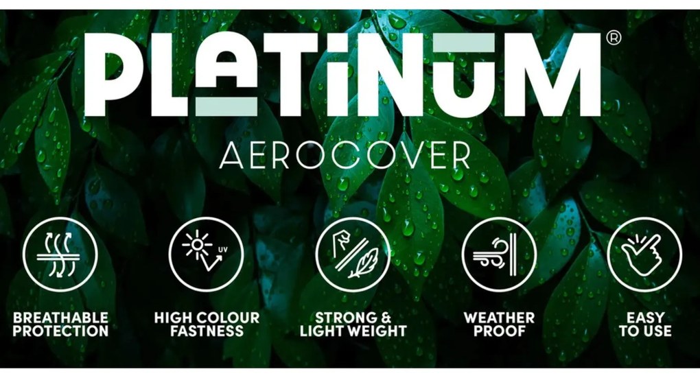 Platinum Aerocover ronde tuinsethoes - 320x85 cm.
