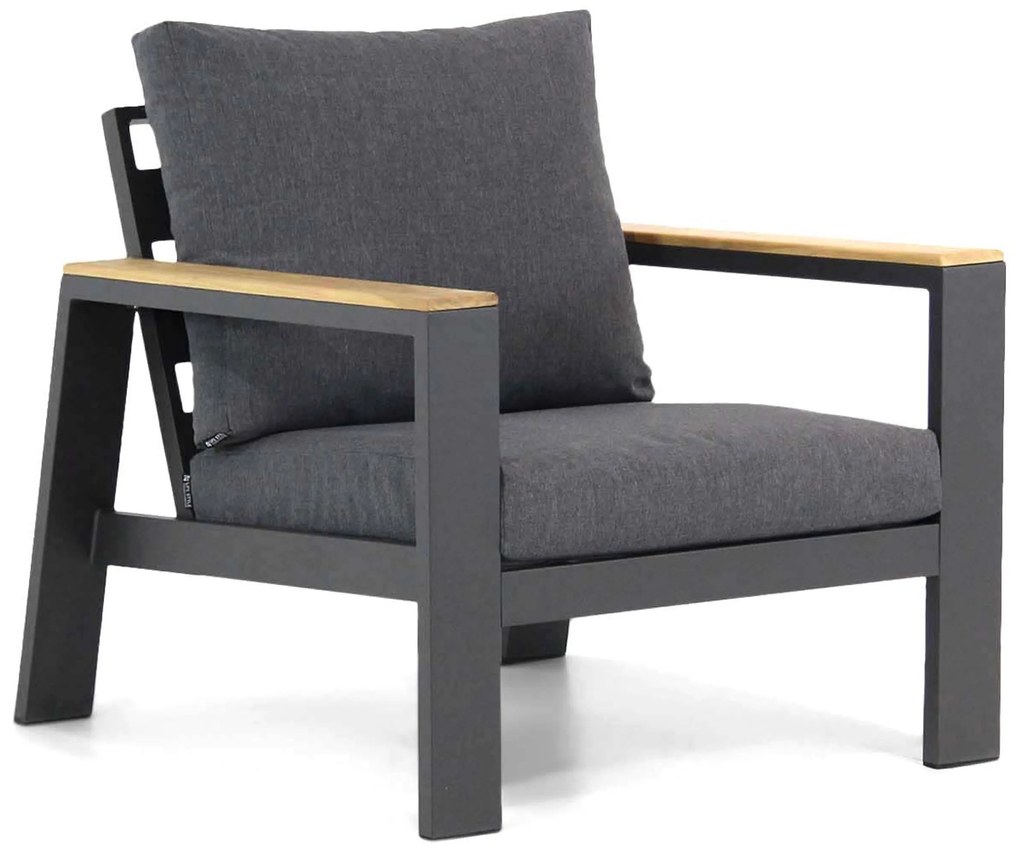 Stoel en Bank Loungeset 5 personen Aluminium Grijs  Lifestyle Garden Furniture Marietta