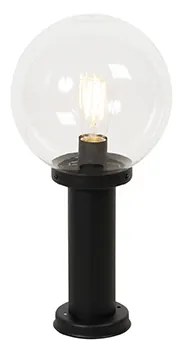 Staande buitenlamp zwart met heldere bol 50 cm IP44 - Sfera Modern E27 IP44 Buitenverlichting