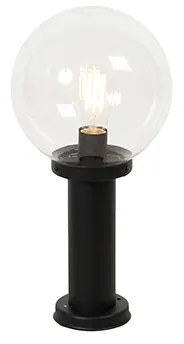 Staande buitenlamp zwart met kunststof bol 50 cm IP44 - Sfera