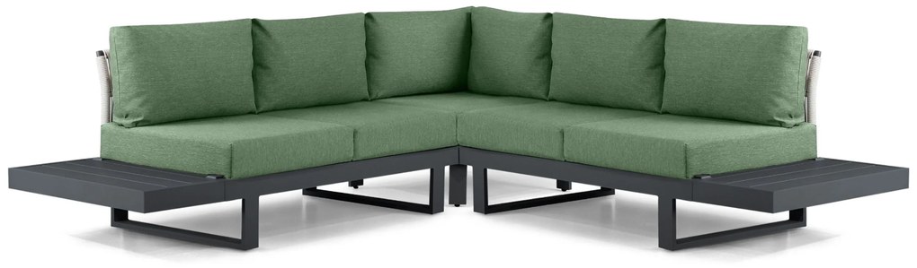 Hoek loungeset 5 personen Aluminium Grijs  Lifestyle Garden Furniture Lorenzo