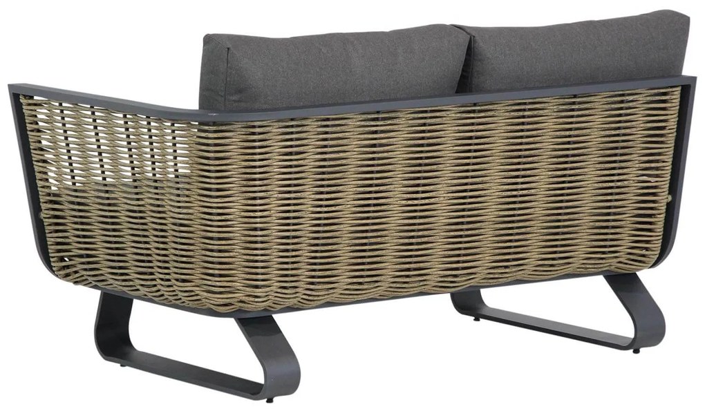 Chaise Loungeset 3 personen Aluminium/wicker Grijs Santika Furniture Santika Tika