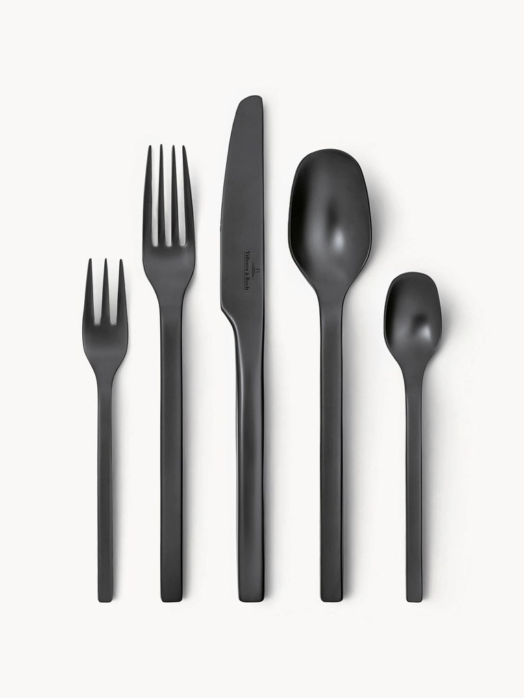 Mat geborstelde bestekset Manufacture Rock, 4 personen (20-delig)