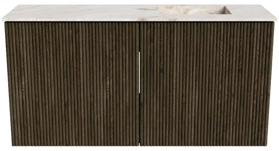 Mondiaz Joya DLux 80cm toiletmeubel shadow met wastafel faye rechts 1 kraangat frappe