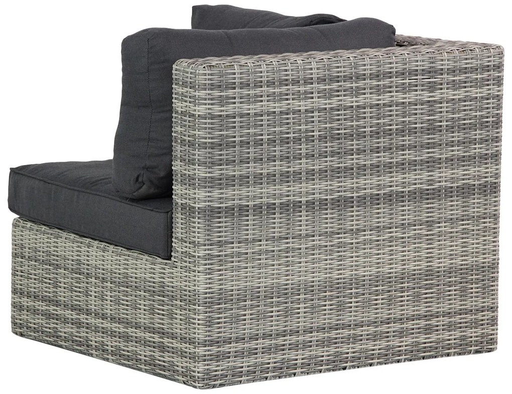 Dining Loungeset 5 personen Wicker Grijs  Garden Collections Amico/Brighton