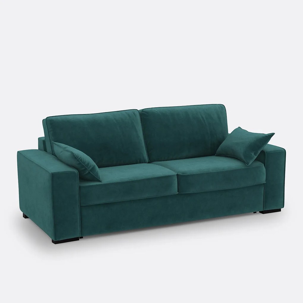 Slaapbank van fluweel, 2, 3 of 4 zits, Comfort BULTEX® Cécilia