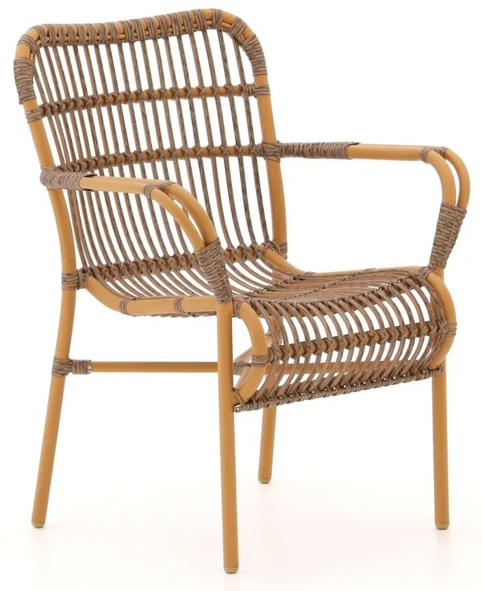 Dining tuinstoel | Intenso  Parma | Wicker (vlechtwerk) | Taupe | Stapelbaar | Kees Smit Tuinmeubelen