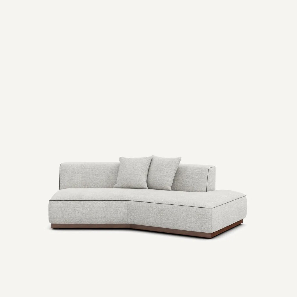 Rechte halve bank in gevlekt canvas, JACOPO