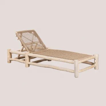Set Van 2 Verstelbare Ligstoelen Van Teakhout Bientina Licht Teakhout - Sklum