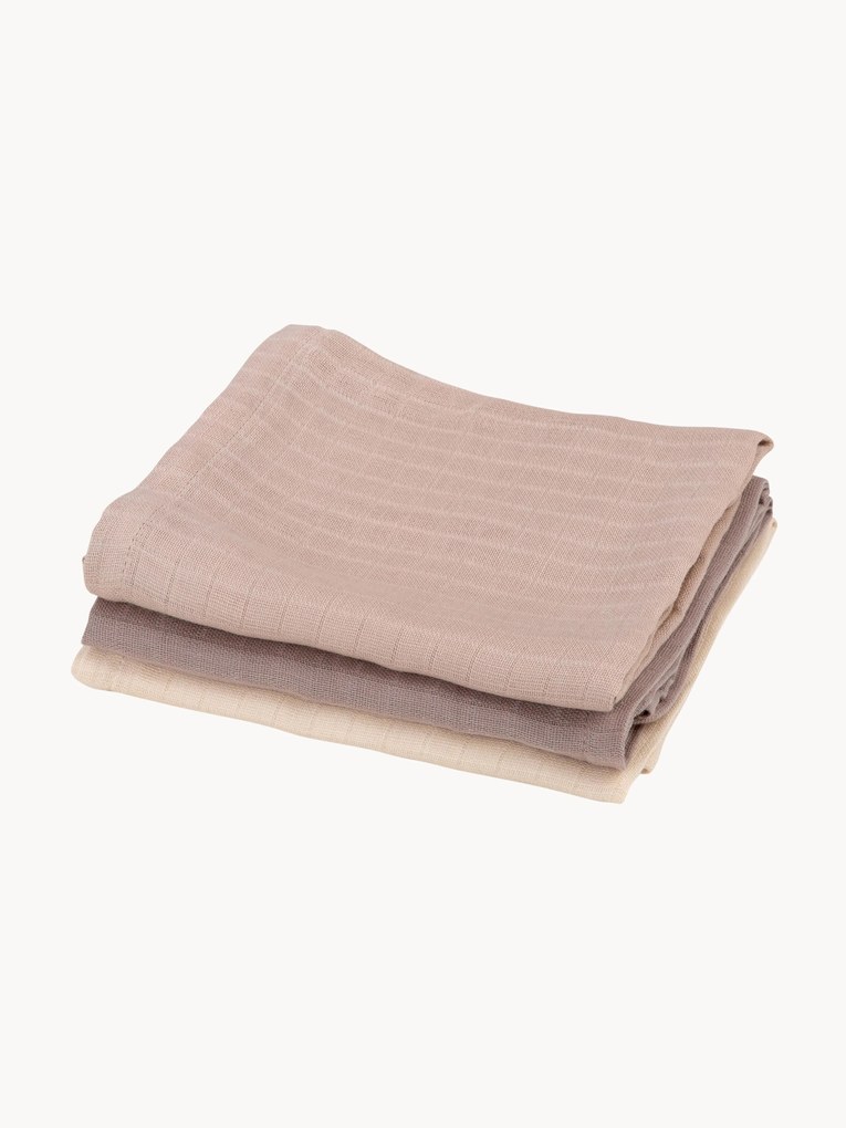 Mousseline doekjes Moonlight, set van 3