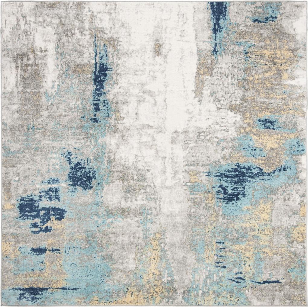 Safavieh | Vloerkleed Danni Abstract 200 x 200 cm grijs, goudkleurig vloerkleden polypropyleen vloerkleden & woontextiel vloerkleden