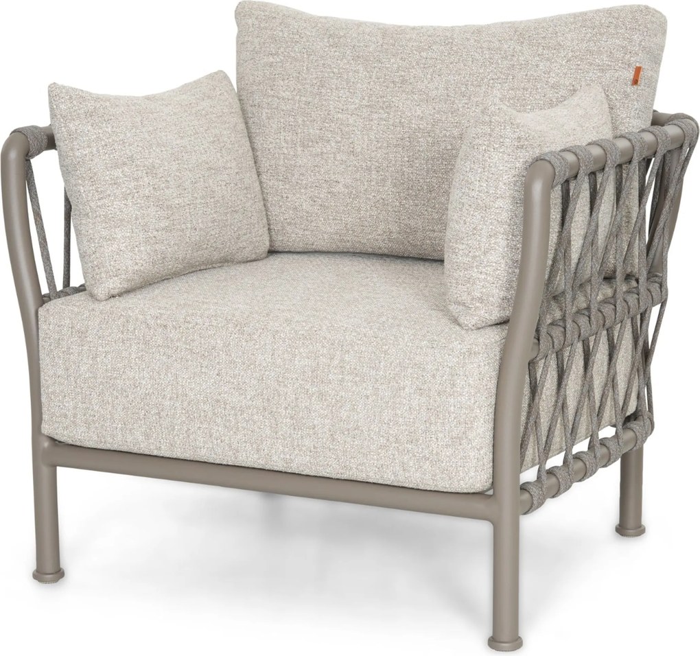 Stoel en Bank Loungeset 5 personen Rope Zand/Beige  Santika Furniture Santika