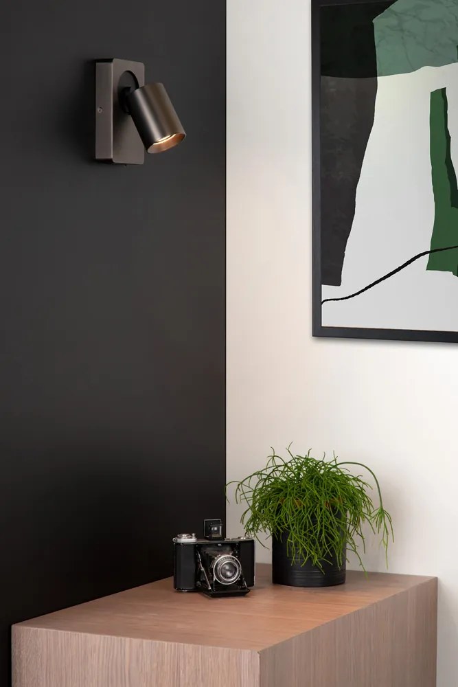 Lucide Nigel wandlamp 1x 5W gunmetal