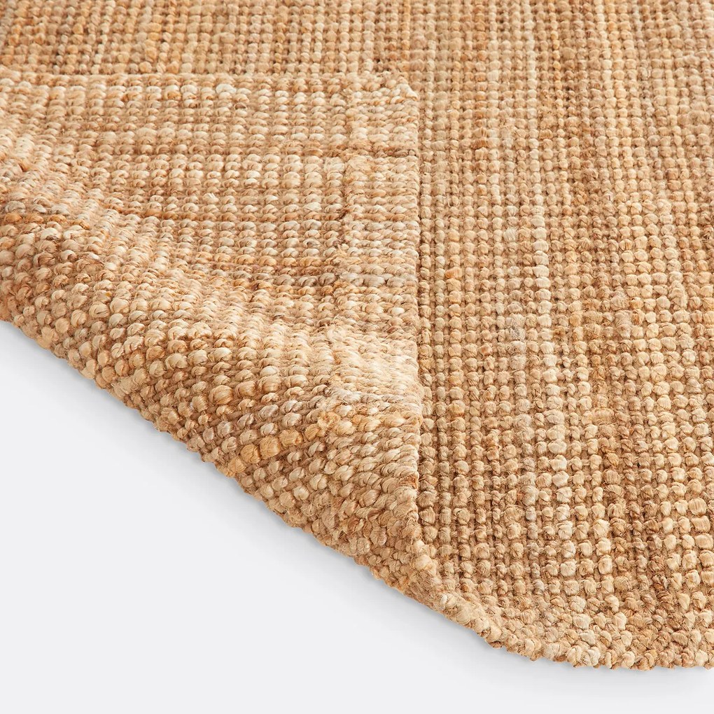 Rechthoekig vloerkleed in jute XXL, Aftas