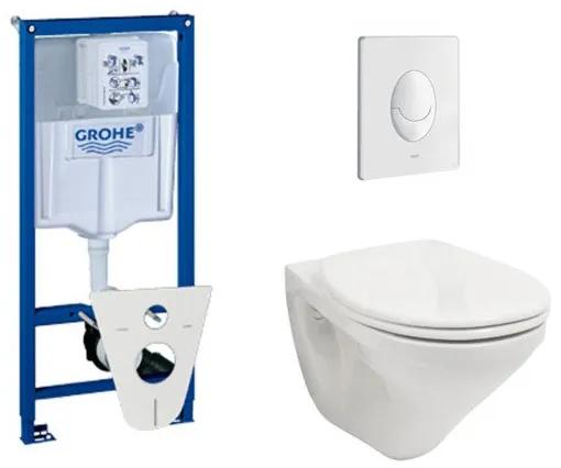 Villeroy en Boch Omnia Targa toiletset met inbouwreservoir, closetzitting en bedieningsplaat wit
