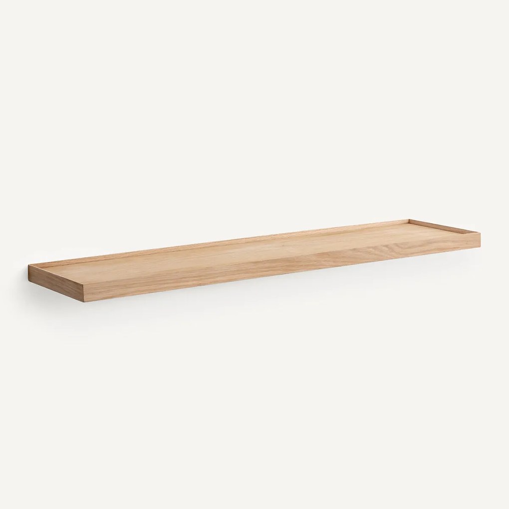 Wandplank in eikenfineer L100 cm, Tidder