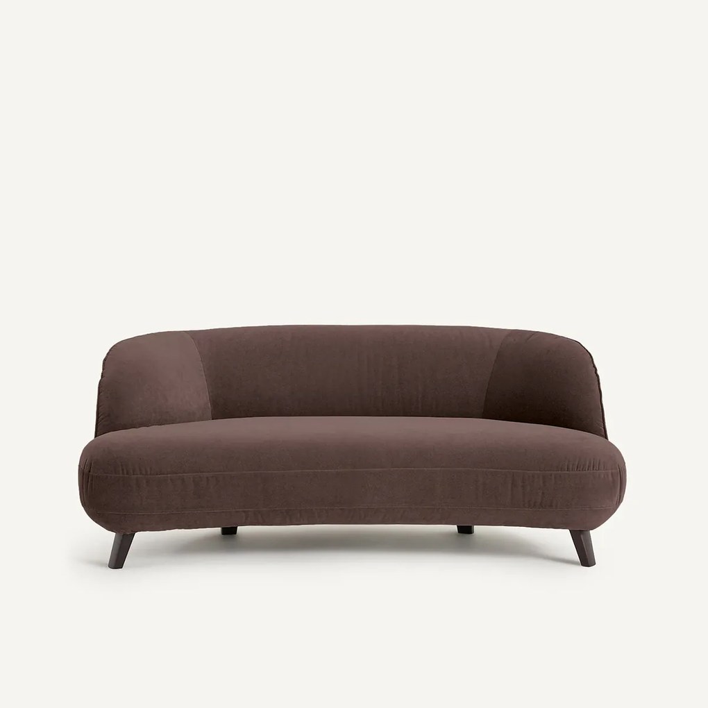 3-zits bank in linnen fluweel, Rosebury, ontwerp Emmanuel Gallina