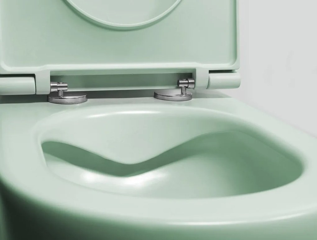 Sapho Infinity toiletpot randloos met softclose zitting mintgroen