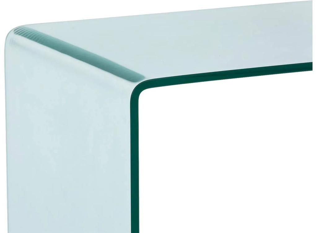 Goossens Basic Salontafel Imagine rechthoekig, glas transparant, modern design, 110 x 35 x 55 cm