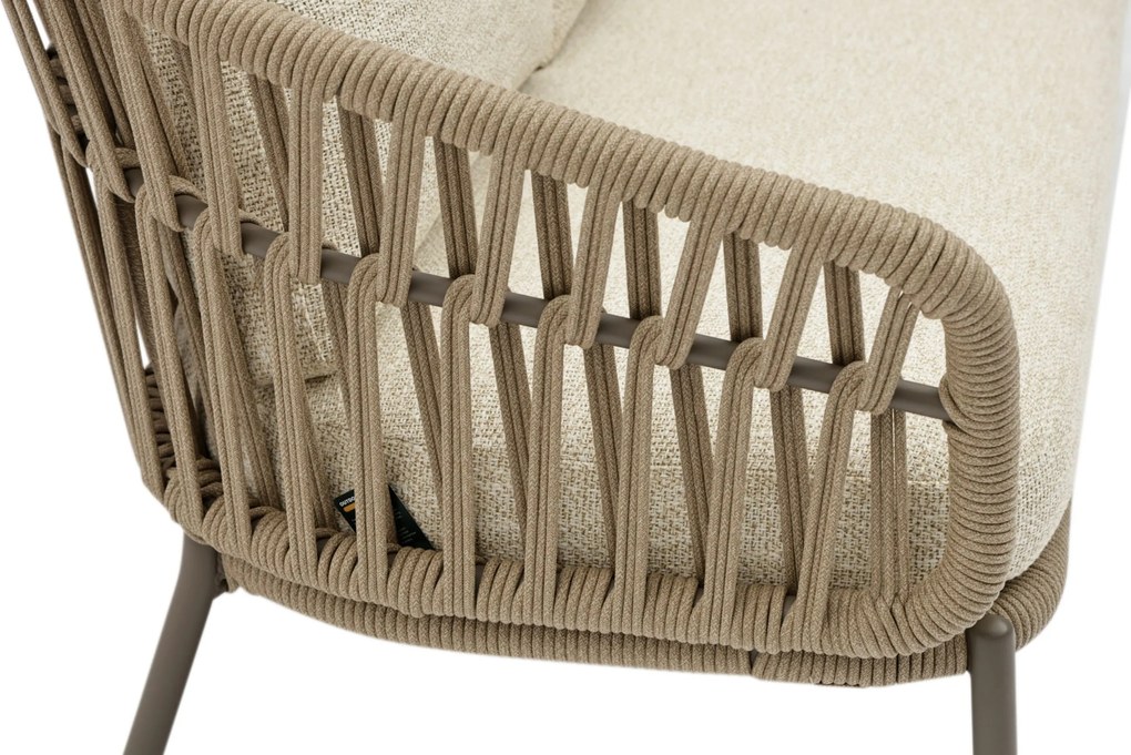 Stoel en Bank Loungeset 5 personen Rope Zand/Beige  Coco Viento/Cayora