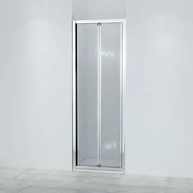 Saniclass Fold Vouwdeur - 90x190cm - 6mm veiligheidsglas - alu profiel - anti kalk - chroom SW8416