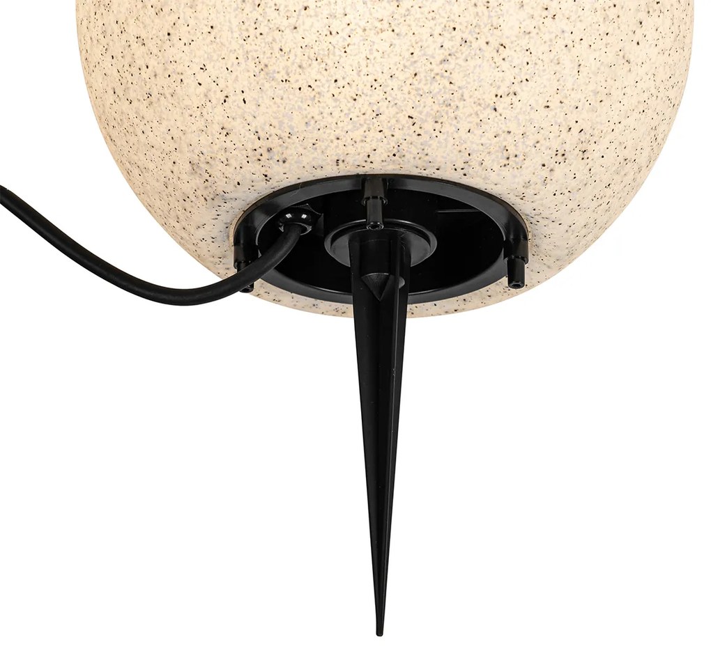 Smart buitenlamp grijs 25 cm IP65 incl. Wifi A60 - Nura