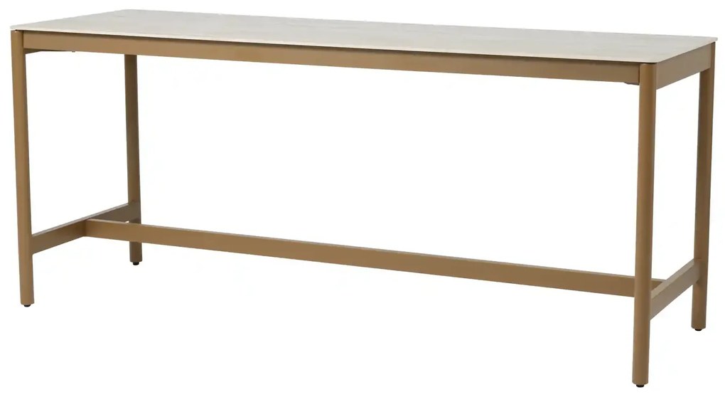 Taste by 4 Seasons Soho bartafel amber met keramisch blad 220 x 75 cm Tuintafel   beige weerbestendig