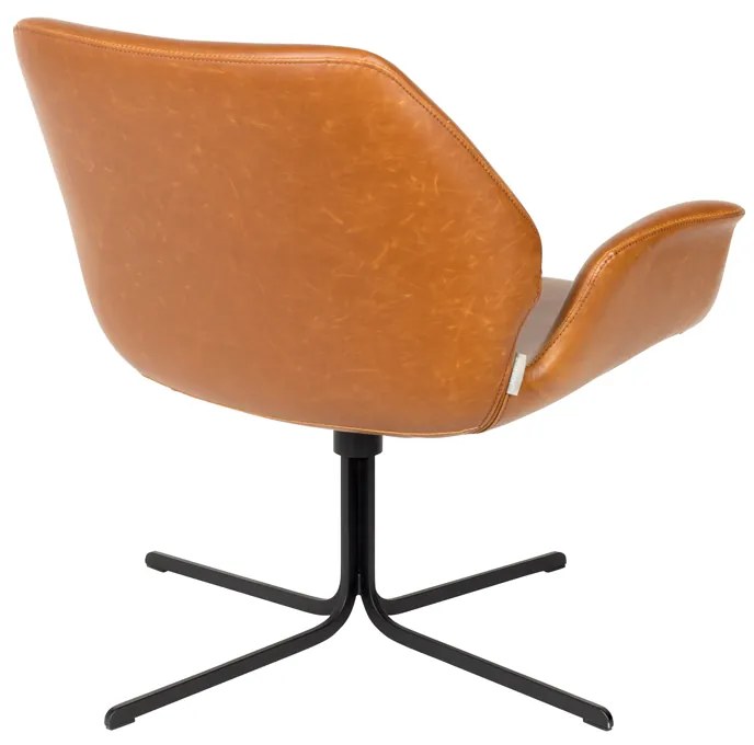Zuiver Nikki Design Fauteuil Bruin Leer
